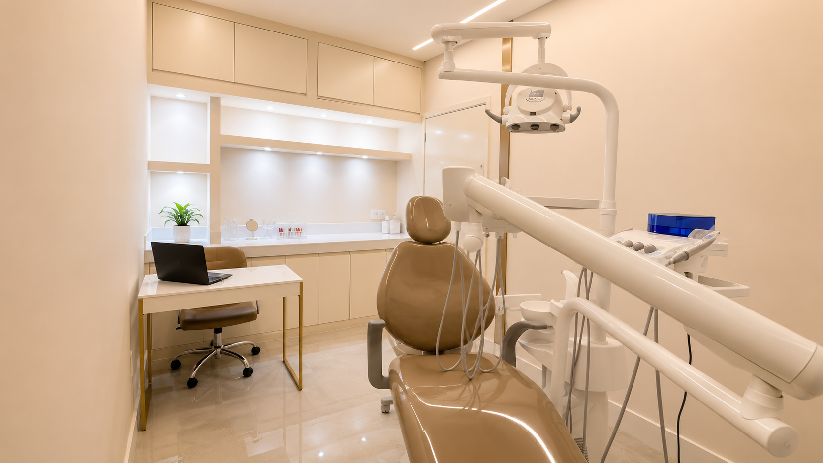 Consultório odontológico equipado com tecnologia de ponta